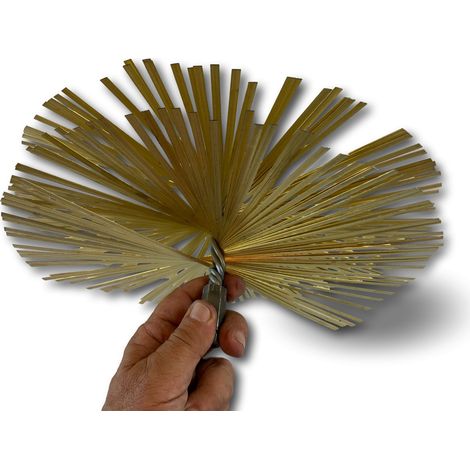 Hérisson acier rond  Embout acier fileté  Ramonage conduits non gainés - Ø 300 mm - Hérisson acier