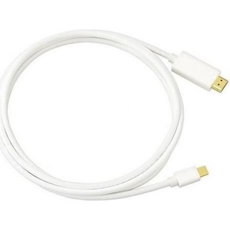 Câble Mini-DisplayPort vers HDMI - - 2m - Blanc - Audio intégré - Compatible Mac