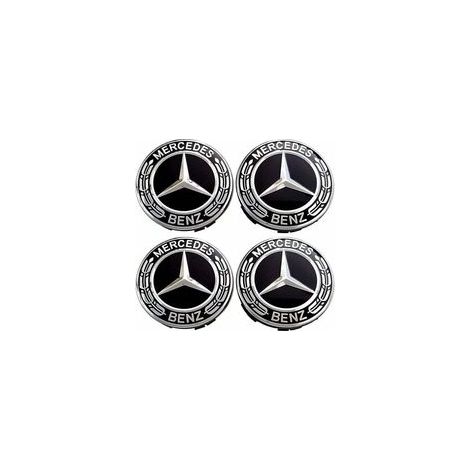 Lot de 4 capuchons de roue centrale 75mm – Plastique ABS et aluminium – Remplacement enjoliveurs – Compatible Mercedes Benz (1/5)