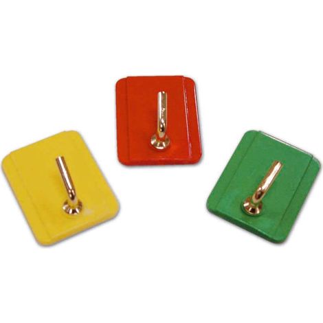 Gancio Autoadesivo Fix in Abs con Gancio Metallico Colori Assortiti cf. 100 Pz