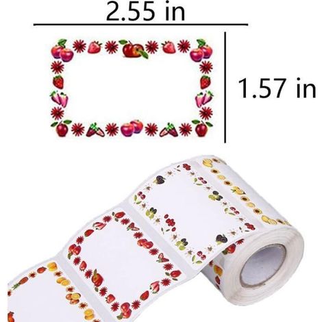 Confezione da 200 etichette autoadesive per barattoli, impermeabili con superficie facile da scrivere - ALTRO (1/3)