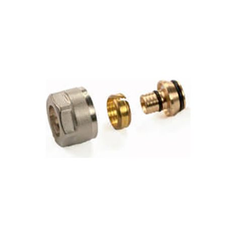 Dado Nichelato Ogiva e Inserto Eurocono per Tubo Multistrato Gf 3/4EKX20 (1/2)