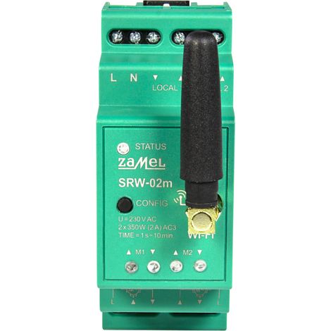 Zamel SRW 02M contrôleur volets roulants Wi-Fi 230 V (1/3)