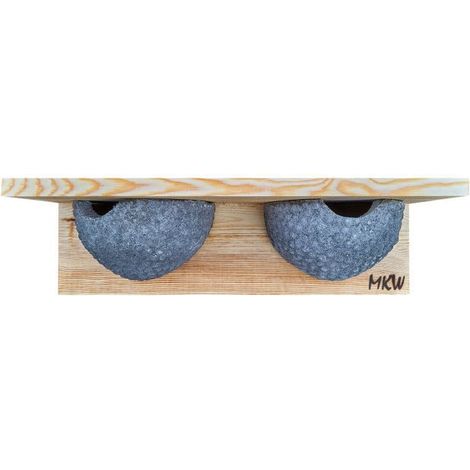 Nichoir à hirondelles de fenêtre en bois de pin FSC – Fixation sous avant-toit – Dimensions 15x50x17cm – Poids 5kg – MKW