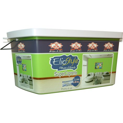 IDROPITTURA SUPERCOPRENTE LAVABILE LT.2.5 MELA VER