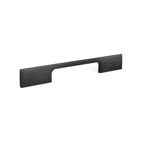 tirador de mueble peak. aluminio - viefe acabado negro cepillad dist. agujero dist. 192mm.
