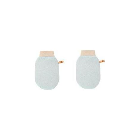 Gant Hamma en 100% Soie Brute pour Hommes & Femmes  Gommage Exfoliant Turc Fait Main pour Douche, Bain & Sauna (1/5)