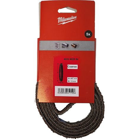 Schleifband Milwaukee endless belts grobkörniger Nylon 13x457 mm (1/4)