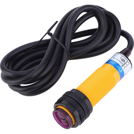 Lot de 10 interrupteurs photoélectriques JYIO PNP NO à réflexion diffuse E3F DS30B4 10-30 V CC 200 mA (1/5)