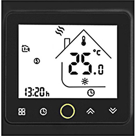 Termostato inteligente Zigbee con programación semanal para calderas de gas - Control por voz de Google Home y (1/5)