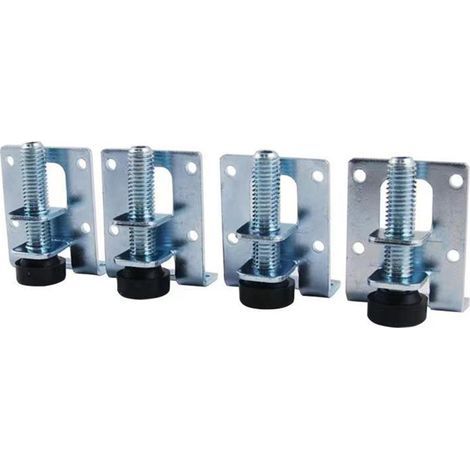 4 Pièce Niveleurs Meubles Réglables, Pieds de Nivellement Robustes, Pieds De Nivellement pour Meubles, Pieds de Meuble Réglables, Pied pour Meuble, pour Tables, Étagères, Placards, Établi (1/5)