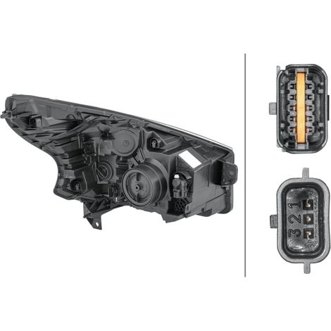 Projecteur principal Hella 1EE 011 565-151 OPEL 93461914 95527869