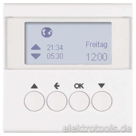 Temporizador inteligente blanco Berker para casa conectada