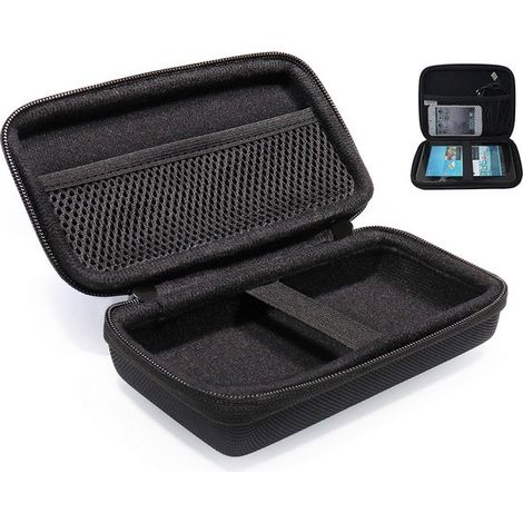 Étui de protection pour GPS - Compatible TomTom/Garmin - 7 pouces - Étui de transport - Résistant aux chocs - EVA - 18 x 12 x 6 cm (1/4)