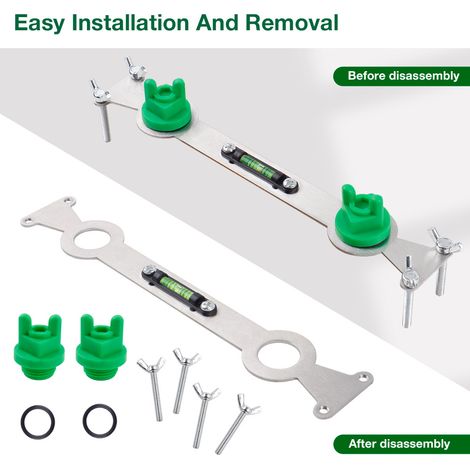 Installation et réparation de pommeaux de douche, clé de salle de bain en acier inoxydable, mitigeur thermostatique, niveau de douche, outils de plomberie.