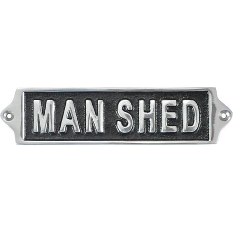 "Man Shed" Wall Sign - L1 x W18 x H6 cm