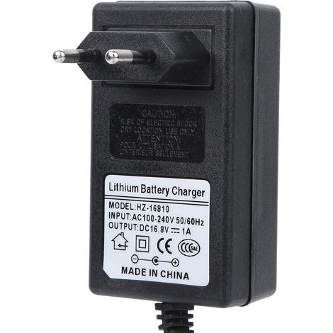 Adaptateur de chargeur de batterie portable en plastique pour pistolet Fascia 100-240 V EU 16,8 V (1/5)