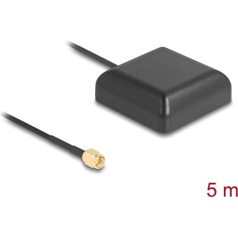 Navilock NL-203AA GNSS GALILEO GPS Antena de alta ganancia con enchufe SMA 5 m exterior