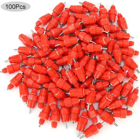 100PCS Abreuvoir Automatique pour Poules, Canards, Oies - Tétines à Eau pour Volaille (1/5)
