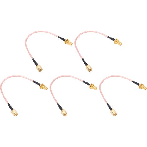 5 Pièces Connecteur RF SMA Mâle-Femelle Kit Câble Coaxial Adaptateur RG316 (1/5)