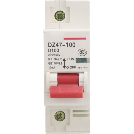 Disjoncteur miniature DZ47-100 1P D80100A, interrupteur à air domestique de type D (1/5)