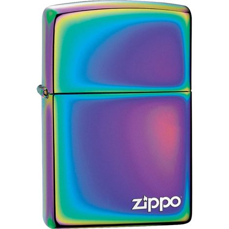 Accendino Zippo® Classic Multi Color con Logo Zippo 151ZL, Accendino Antivento Ricaricabile Zippo, Realizzato in Metallo con Caratteristico "click" Zippo, Multicolor, Made in USA, Ottima Idea Regalo
