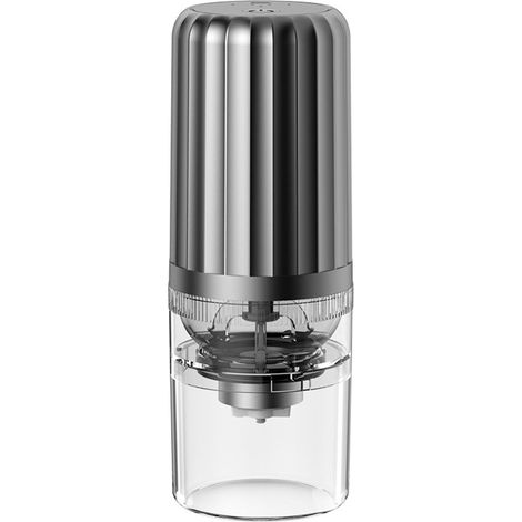 Broyeur grains de café automatique sans fil rechargeable Type C moulin électrique pour maison et voyage réglage de mouture gris (1/3)