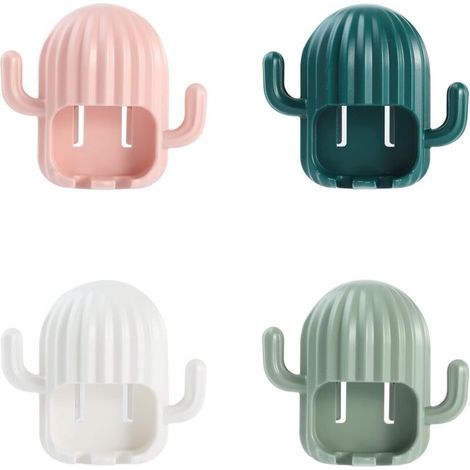 4-Piece Wall-Mounted Toothbrush Holder for Electric or Manual Toothbrushes – Bathroom, Kitchen, Bedroom, Living Room Storage – 4 Colors (1/5)