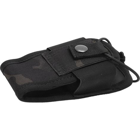Étui multifonction pour radio-talkie-walkie, pochette en tissu Oxford pour ceinture, étui pour interphone, motif camouflage scorpion noir. (1/5)