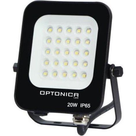 Projecteur LED Extérieur SMD 20W IP65 Noir - Blanc Chaud 2300K - 3500K - SILAMP
