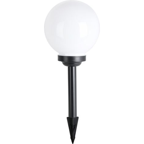 Esterno Solare Moderno Puglia Plastiche Nere Bianco Led 0,2W Ip44 Small
