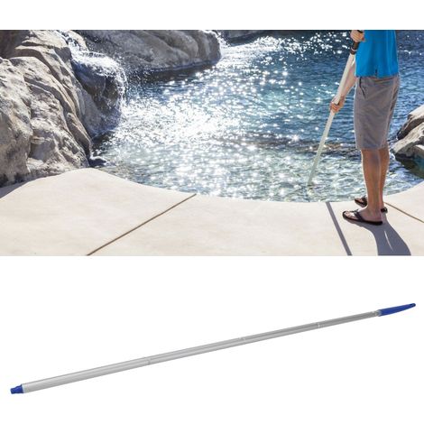 5-teilige, 118 cm lange Aluminium-Teleskopstange – einfach zu handhaben – Poolreinigungsstange mit 5 Zubehörteilen (1/5)