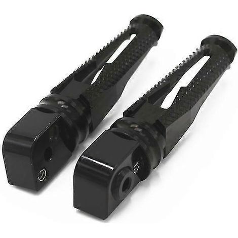 Fußrasten aus CNC-gefrästem Aluminium für Kawasaki Z750, Z900, Z1000, ZX6R, Z800, ZX10R, ER6N, ER6F, Z900RS – Schwarz