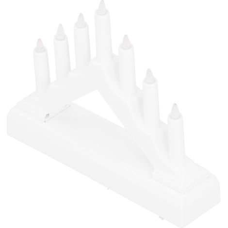 Lampe bougie LED en forme de pont miniature, veilleuse lumineuse pour fêtes, décoration de Noël et anniversaire. (1/5)