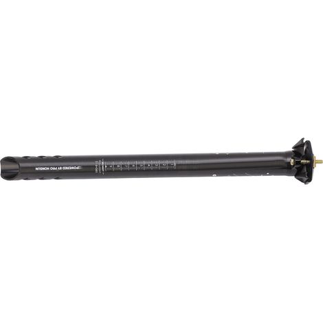 Tige de selle de vélo de route/VTT à double rail antidérapant avec graduation transparente, usinée CNC en alliage d'aluminium noir, 31,6 mm (1/5)