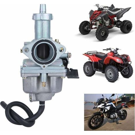 UlisemCarburateur de moto, alliage d'aluminium PZ26 carburateur 26mm/1in adapté pour 125cc 140cc 150cc PIT PRO vélo piste vélo Dirt Bike Quad ATV UTV