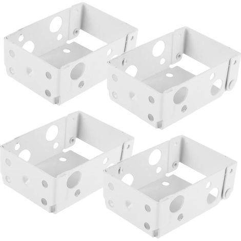 Juego de 4 soportes de montaje para persianas, soportes de fijación de rieles para persianas compatibles con varios tipos de (1/5)