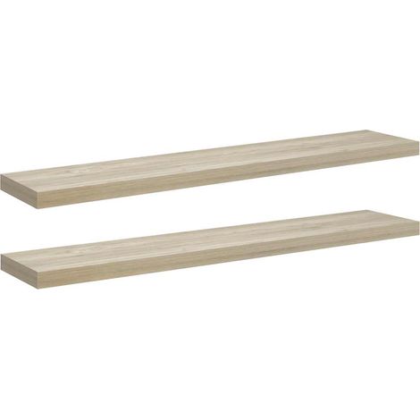 Maison Exclusive - Schwebende Wandregale 2 Stk. Eichefarben 120x2