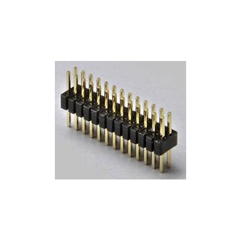 TRU COMPONENTS Barrette mâle (standard) Nbr de rangées: 2 Nombre de pôles par rangée: 4 TC-2506258 1 pc(s) Q202842