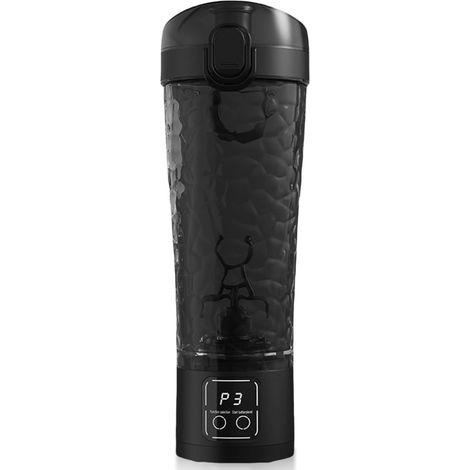 Frullatore elettrico per fitness, shaker elettrico per frullati proteici, 600 ml, proteine, 3 impostazioni, cacao e caffè. (1/5)