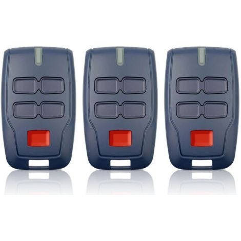 3 x Remote Control for Gate BFT MITTO B RCB4,433.92Mhz 4 Buttons 4 Channels Blue Rolling Code for Rolling BFT MITTO B RCB04 R1 CLEAR ICE RCB02 VINEYARD