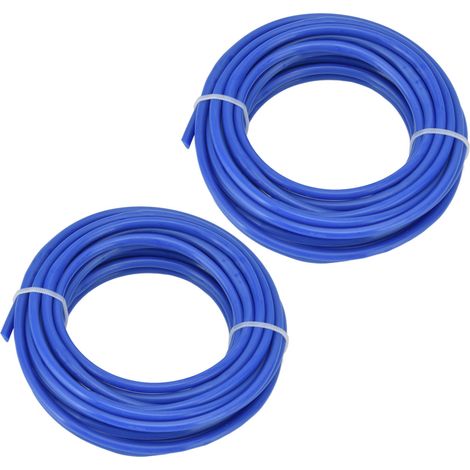 Fil de coupe-bordures en nylon de 4 mm, rond, bleu, accessoire pour tondeuse Husqvarna, 5 m / 16,4 pi (1/5)