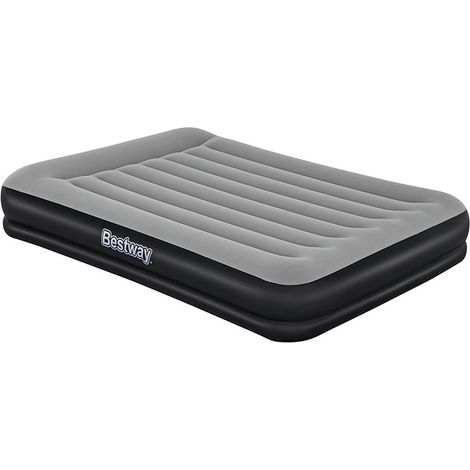 BESTWAY Materasso gonfiabile 2 persone 203 x 152 x 36 cm con pompa elettrica integrata colore nero (1/5)