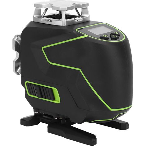 S04CG Bluetooth-Wasserwaage mit grünem Lichtstrahl, 16 Linien, horizontal und vertikal nivellierbar, EU 100–240 V (1/5)