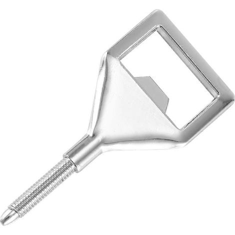 Lot de 10 ouvre-bouteilles vierges à filetage métallique, kit d'inserts pour ouvre-bouteilles de bière, ouvre-capsule en bois (1/4)