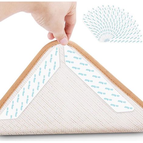 Teppichgreifer Antirutschmatte, 16 Stück Antirutschmatte für Teppich, Rug Grippers Rutschfester Teppichunterlage (1/5)