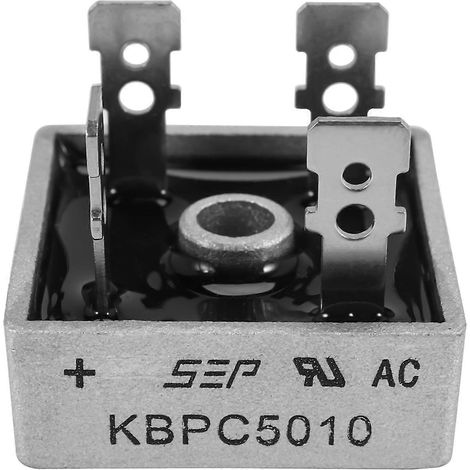 Pont redresseur monophasé à diodes 50 A 1000 V KBPC5010 neuf (1/4)