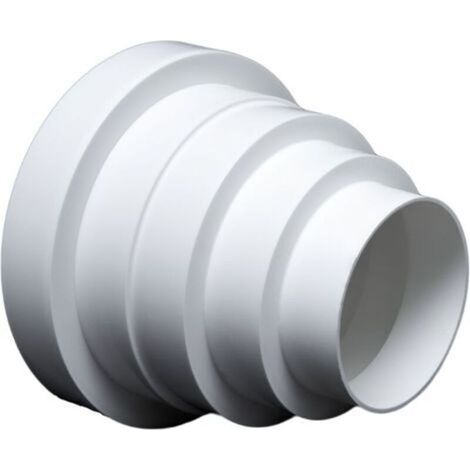 Réducteur et manchon VMC 80-150 mm – PVC résistant aux agents extérieurs – Ventilation efficace et silencieuse – Installation rapide (1/4)