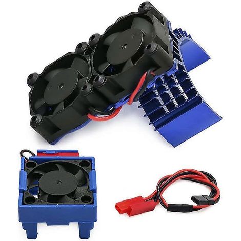 Ventilateur de refroidissement VXL-3S 3340 540 Radiateur Slash/Stampede 2WD D331 pour TRAXXAS (Bleu) ( ) (1/5)