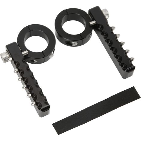Repose-pieds réglables pour autoroute, en aluminium CNC avec fixations à dents en acier inoxydable pour moto (1/5)